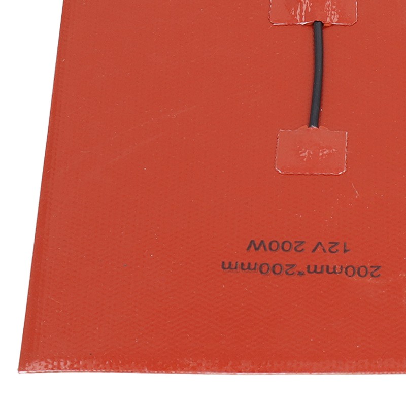 Silicone Heater Pad Heating Mat 180℃ 200x200mm 200W Accessory for