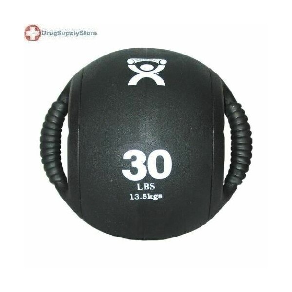Fabrication Enterprises Cando Dual Handle Medicine Ball, 6lb, Yellow