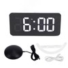 LED Digital Alarm Clock USB Charging Mirror Clock with 4