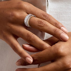 Ross-Simons 2.40 ct. t.w. CZ Ring in Sterling Silver. Size 9