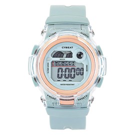 [Co.] J-Axis CF2C0009 7 Color Digital Ladies Watch Blue, blue