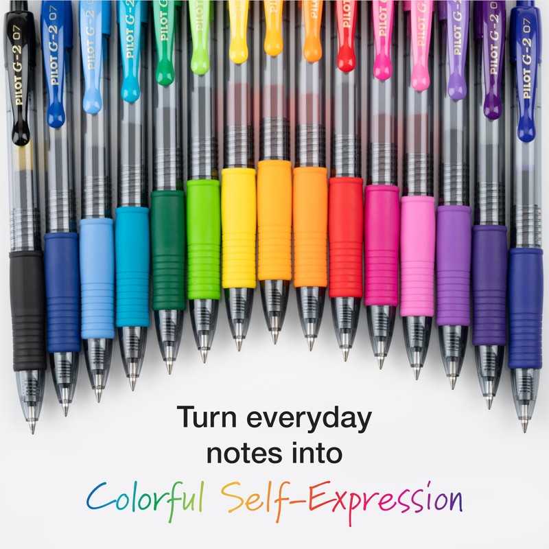 PILOT, G2 Premium Gel Roller Pens, G2 Rainbow Colors Pack,