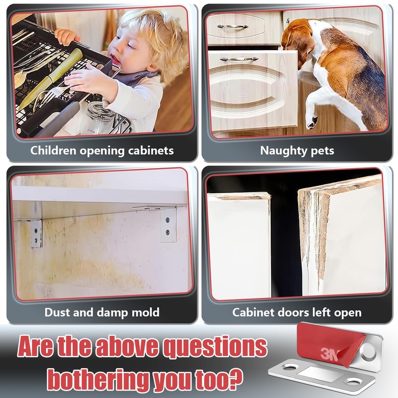 Magnetic Door Catch, Cabinet Magnetic Catch 6 Pack, Magnetic Door
