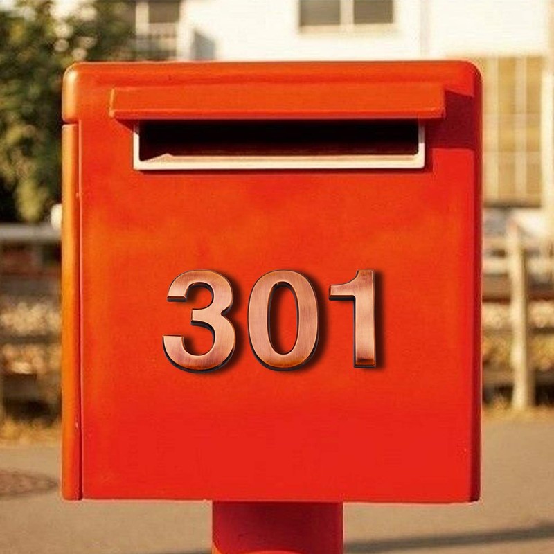 3.9 Inch House Numbers- ABS Engineering Plastics - 1 Pc