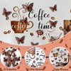 AHQKCRF 3D Butterfly Coffee Bar Wall Stickers Decor Dining Room