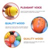 POPLAY 15 PCS Wooden Percussion Musical Egg Maracas Egg Shakers