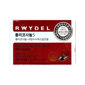 Reydel Policosanol 5 200mg x 30 tablets / 레이델 폴리코사놀5 200mg x 30정