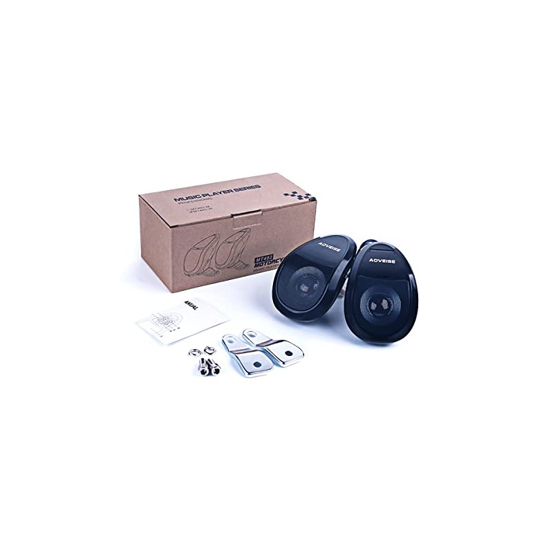 Yolispa Altavoces Bluetooth para motocicleta, un par de altavoces Bluetooth