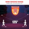 DINOWIN Solar Alarm Light, Waterproof PIR Motion Sensor Alarm 129