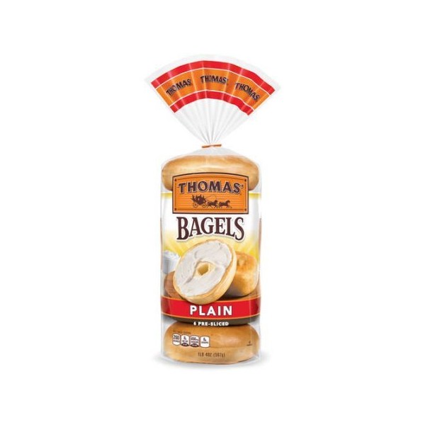 Thomas' Plain Bagels, 6 ct, 20 oz