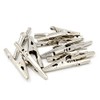 URBEST 50Pcs Silver Tone Metal Alligator Clip Crocodile Clamps
