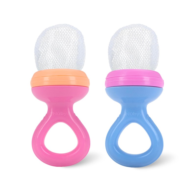Nuby Nibbler Mesh First Soft Foods Feeder, 2pk, Colors May