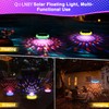 QOLNBY Solar Pool Lights, USB Rechargeable Floating Pool Lights, 6.69