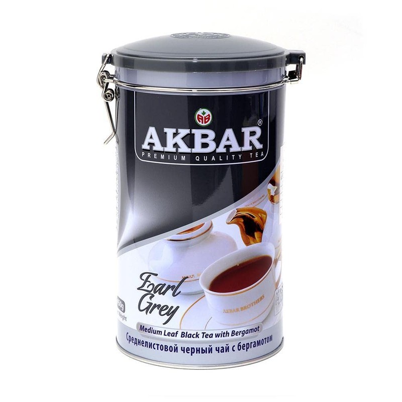 Akbar Premium Quality Tea Earl Grey Medium Leaf Black Tea