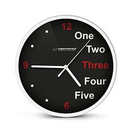 Esperanza EHC014W WALL CLOCK - PRAGUE - WHITE
