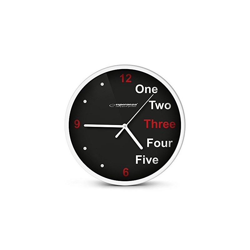 Esperanza EHC014W WALL CLOCK - PRAGUE - WHITE