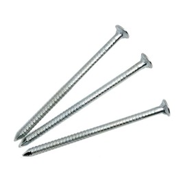 200 x Annular Ring Shank Nails Steel Bright ZINC
