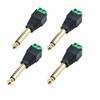 euroharry 6.35 mm Jack Plug Adapter - Jack to 2-Pin