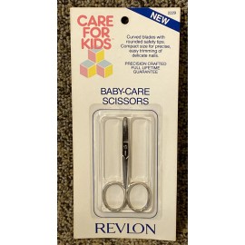 Revlon VTG.  Revlon Baby Care Safety Scissors Curved blades Rounded Safety Tips