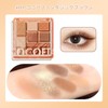 Gevlonecirly Eyeshadow Palette, Glitter, Pearl, Matte, 7 Colors, Powder, Waterproof,