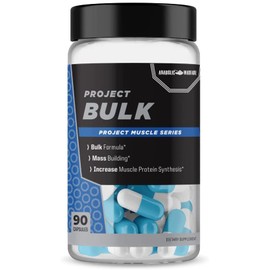 Anabolic Warfare Project Bulk, Mass Building Formula, Protein Synthesis, Strength, Muscle Definition, Made with Botanicals*