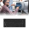 Mechanical Keyboard 82 Key RGB 3 Connection Modes Black Ergonomic