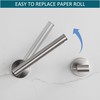 BVL Toilet Paper Holder Brushed Nickel Wall Mount Stainless Steel