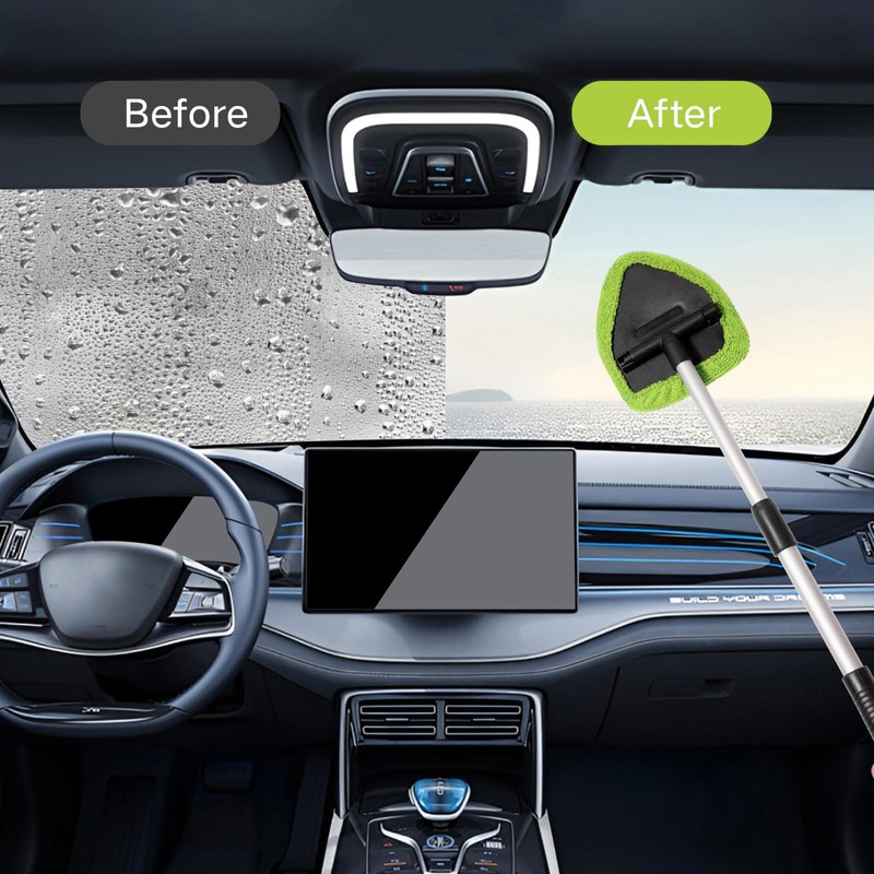 Qydipclin 7pcs Windshield Cleaner Tool Car Window Cleaning Wash Kit
