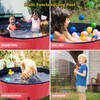CACSPS Foldable Dog Pool, 71" x 14" Large Kiddie Pool