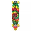 Yocaher Complete Kicktail Tiedye Original Skateboard Longboard - Tiedye Rasta