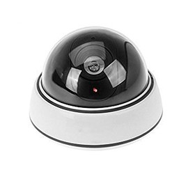 ELEAR™ White Dome Fake Dummy Security CCTV Camera Waterproof IR LED Flashing Red Light Outdoor Indoor Surveillance