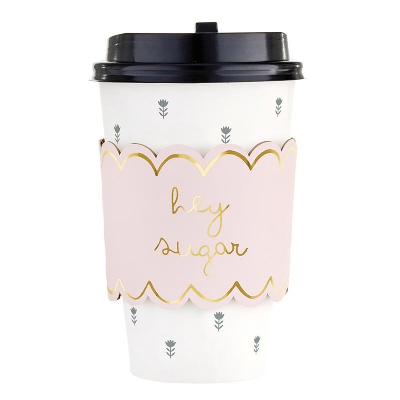 Santa Barbara Design Studio 8-Count Disposable Paper Coffee Cups, Sleeves