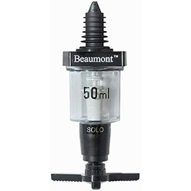 5 X 50 ml Beaumont Solo Classic Spirit Measure Bar Optic 3104