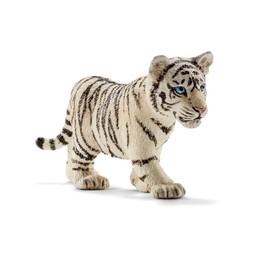 Schleich Wild Life, Animal Figurine, Animal Toys for Boys and Girls 3-8 Years Old, White Tiger Cub, Ages 3+
