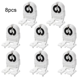 Othmro 8Pcs Lamp Holder AC 500V 2A Light Tube Holder Light Socket G13-F41F T8 Lamp Socket G13 Base Fluorescent Light Holder Light Sockets for LED Fluorescent Tube Replacement White