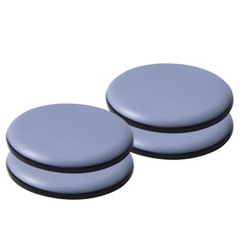 HiCycle2 Furniture Sliders for Carpet & Hardwood Floors - Self-Stick Teflon Glides - Blue - 4 Pack - Round Shape - Polytetrafluoroethylene (PTFE) Material