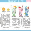 GLOBLELAND Milkshake Drink Cup Shake Cutting Dies for DIY Scrapbooking