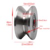 Chiloskit 304 Stainless Steel Pulley Roller Wheel Bearing V Groove