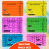 112PCS Mega Silicone Gummy Candy Molds Kit with 4 Droppers