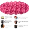 Pink Curly Wavy Braiding Hair Pre Stretched Deep Water Wave