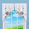 Collections Etc Charming Embroidered Vineyard Vine Kitchen Curtains
