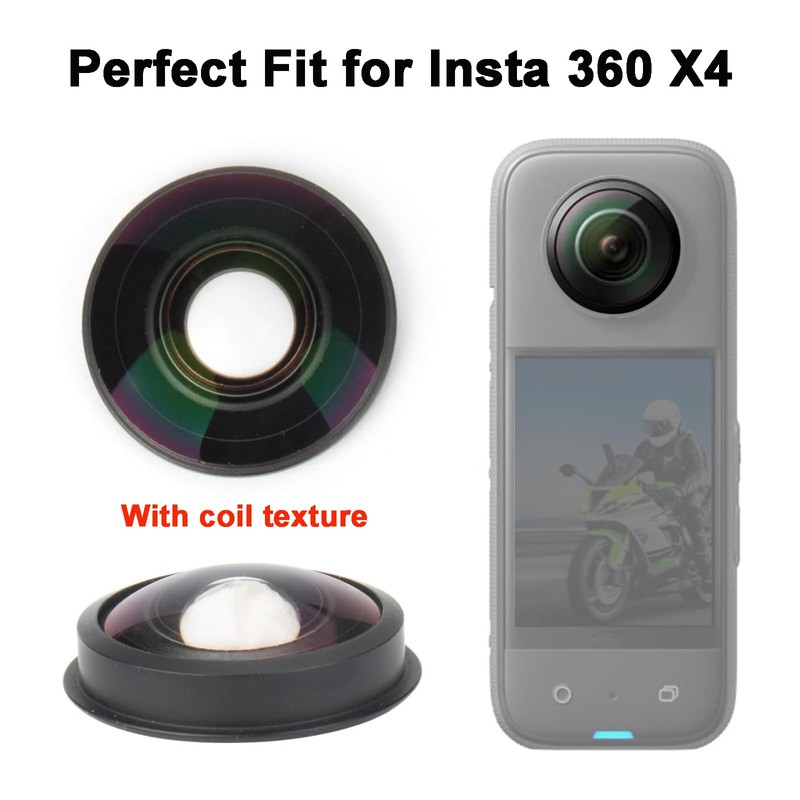 Replacement Camera Lens Compatible with Insta360 X4 360 Degree Action