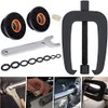 Bonbo Hydraulic Steering Support Bracket Puller & HS5157 Front Mount Steering Cylinder Seals Kit with Wrench Compatible with Seastar Uflex HC53xx HC67xx Cylinders