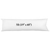 5ft White Bolster Pillowcase, 60” King Bolster Pillowcase Pregnancy Support