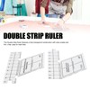 18inch Double Strip Quilting Ruler 60 Degree Diamond Quilt Ruler
