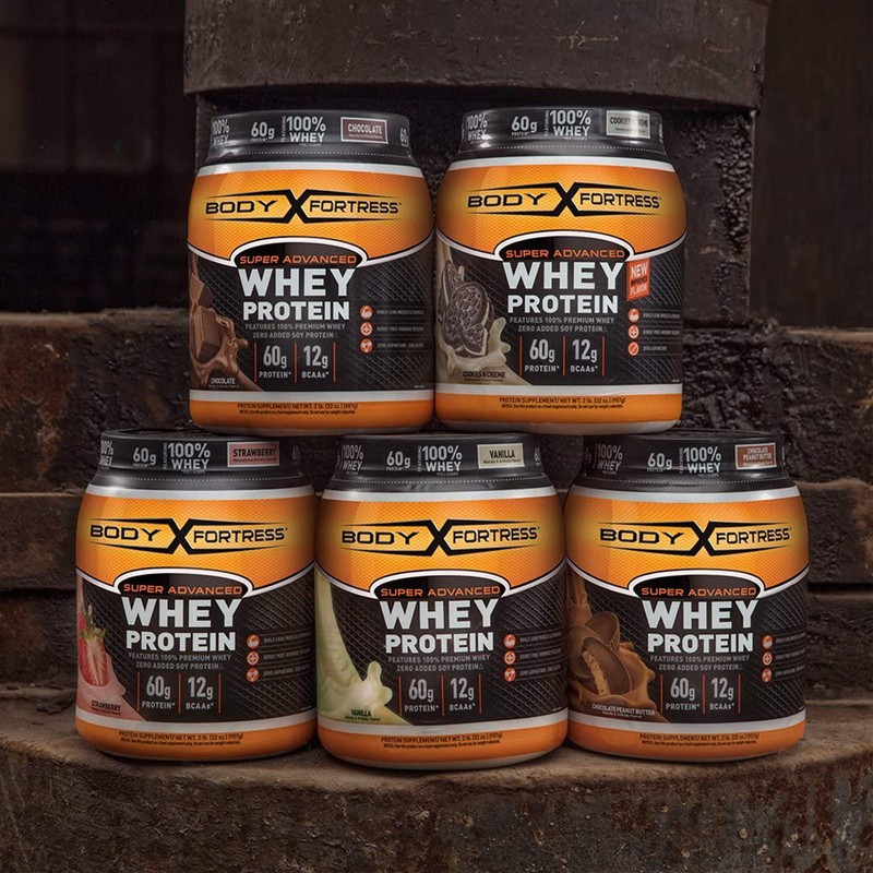 Body Fortress Super Advanced Mass Gainer, Chocolate Protein Plus Surplus