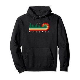 Evergreen Vintage Stripes Cassatt, South Carolina Pullover Hoodie