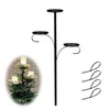 Black Christmas Tree Topper, Tree Topper Candelabra for Christmas, 3