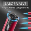 2 Pack Butane Torch Lighter, 6-inch Refillable Pen Lighter Adjustable