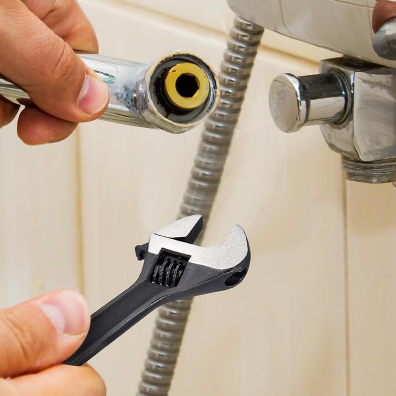 LKTFATD 4'' Mini Adjustable Spanner, Compact Adjustable Wrench for Mechanical,